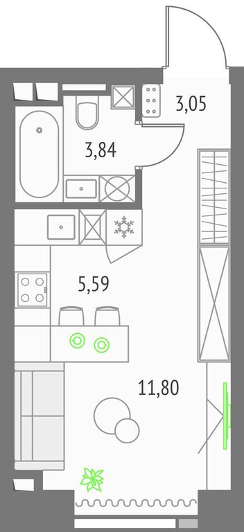 Продажа квартиры, 24,28 м² в ЖК «Upside Towers (Апсайд Тауэрс)», Огородный проезд, 4с1, Москва, Россия #1 Продажа квартиры, 24,28 м² в ЖК «Upside Towers (Апсайд Тауэрс)», Огородный проезд, 4с1, Москва, Россия #1