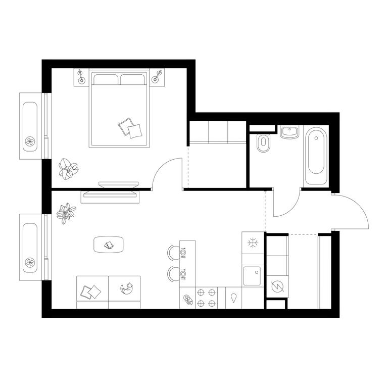 1-BD Apartment Sale, 42.4 sq. m. at Salarevo Park, Salaryevskaya Street, 8к1, Moskovskiy Settlement, Moscow, Russia #1 1-BD Apartment Sale, 42.4 sq. m. at Salarevo Park, Salaryevskaya Street, 8к1, Moskovskiy Settlement, Moscow, Russia #1