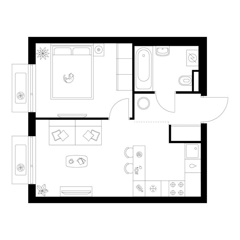 1-BD Apartment Sale, 34.3 sq. m. at Salarevo Park, Salaryevskaya Street, 8к1, Moskovskiy Settlement, Moscow, Russia #1 1-BD Apartment Sale, 34.3 sq. m. at Salarevo Park, Salaryevskaya Street, 8к1, Moskovskiy Settlement, Moscow, Russia #1
