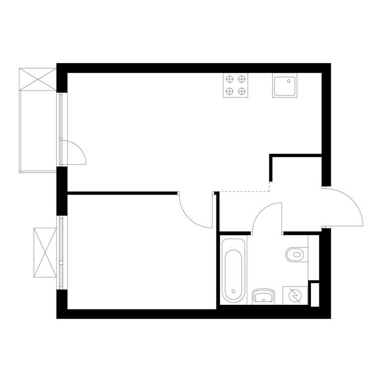 1-BD Apartment Sale, 34.9平方米 at Ilinskie Luga, Zapovednaya Street, 1, posyolok Ilyinskoye-Usovo, Krasnogorsk City District, Moscow Region, Russia #1 1-BD Apartment Sale, 34.9平方米 at Ilinskie Luga, Zapovednaya Street, 1, posyolok Ilyinskoye-Usovo, Krasnogorsk City District, Moscow Region, Russia #1