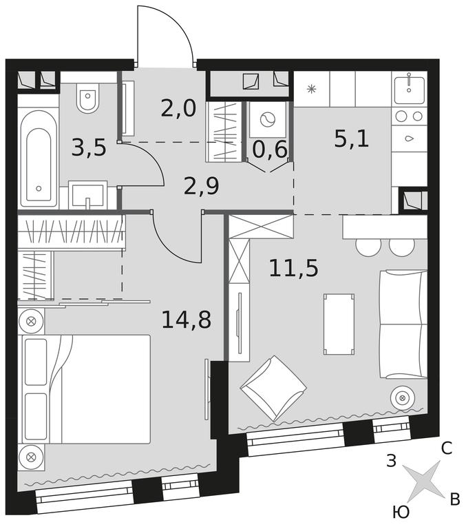Продажа 1-комн. квартиры, 40,4 м² в ЖК «Роттердам», Варшавское шоссе, 37Ак1с2, Москва, Россия #1 Продажа 1-комн. квартиры, 40,4 м² в ЖК «Роттердам», Варшавское шоссе, 37Ак1с2, Москва, Россия #1