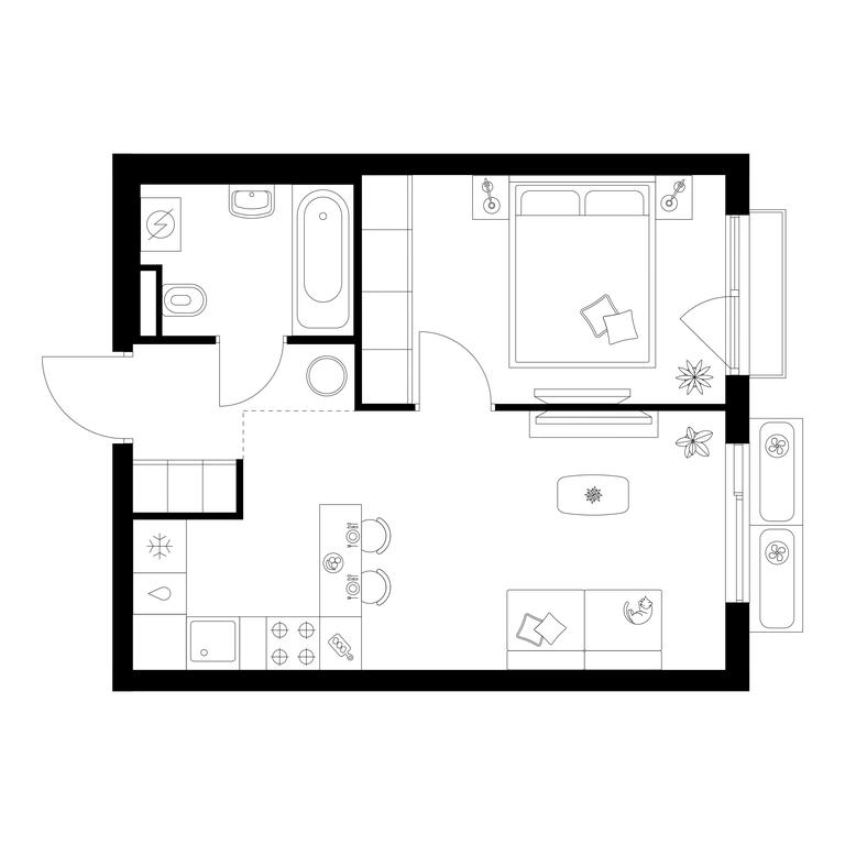 1-BD Apartment Sale, 35.8 sq. m. at Salarevo Park, Salaryevskaya Street, 8к1, Moskovskiy Settlement, Moscow, Russia #1 1-BD Apartment Sale, 35.8 sq. m. at Salarevo Park, Salaryevskaya Street, 8к1, Moskovskiy Settlement, Moscow, Russia #1