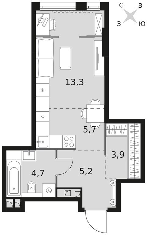 Apartment Sale, 32.8 sq. m. at Rotterdam, Varshavskoye Highway, 37Ак1с2, Moscow, Russia #1 Apartment Sale, 32.8 sq. m. at Rotterdam, Varshavskoye Highway, 37Ак1с2, Moscow, Russia #1