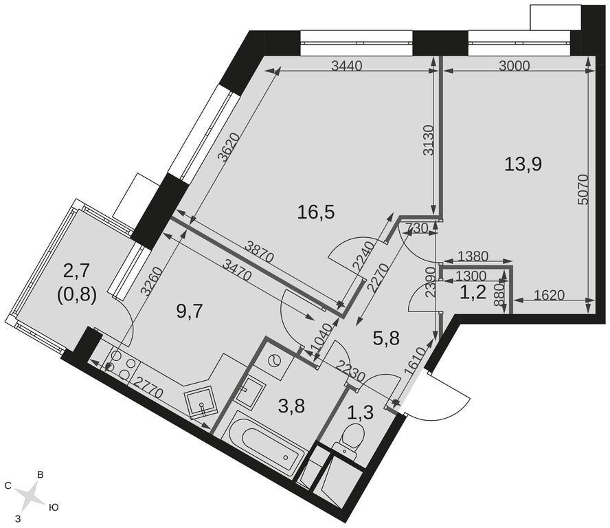 2-BD Apartment Sale, 54.4 sq. m. at Datskiy Kvartal, Datskiy Kvartal Residential Complex, posyolok Nagornoye, Mytishi Urban District, Moscow Region, Russia #2 2-BD Apartment Sale, 54.4 sq. m. at Datskiy Kvartal, Datskiy Kvartal Residential Complex, posyolok Nagornoye, Mytishi Urban District, Moscow Region, Russia #2
