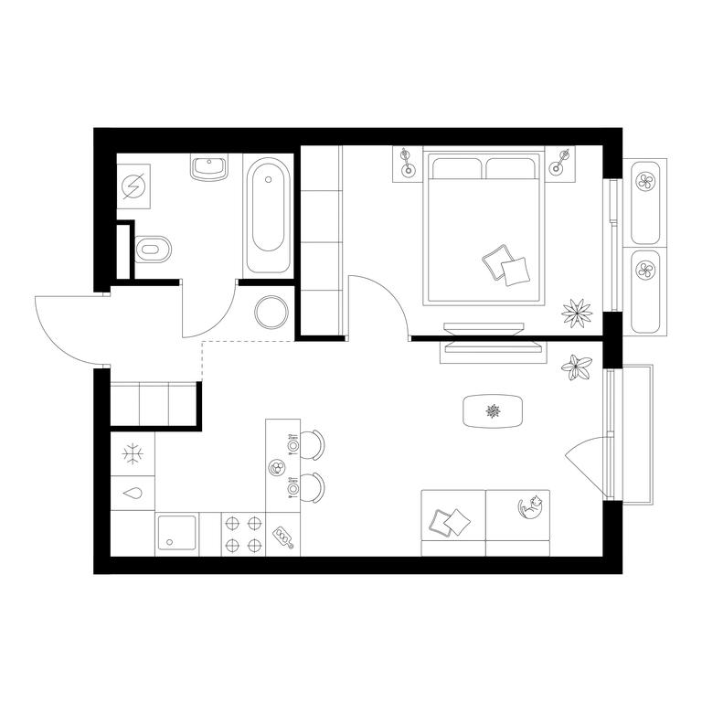 Продажа 1-комн. квартиры, 35,9 м² в ЖК «Саларьево парк», Саларьевская улица, 8к1, поселение Московский, Москва, Россия #1