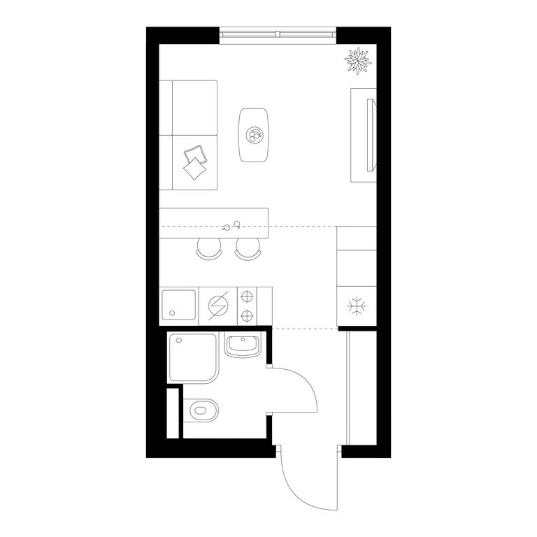 Apartment Sale, 20.12平方米 at Ilinskie Luga, Zapovednaya Street, 1, posyolok Ilyinskoye-Usovo, Krasnogorsk City District, Moscow Region, Russia #2