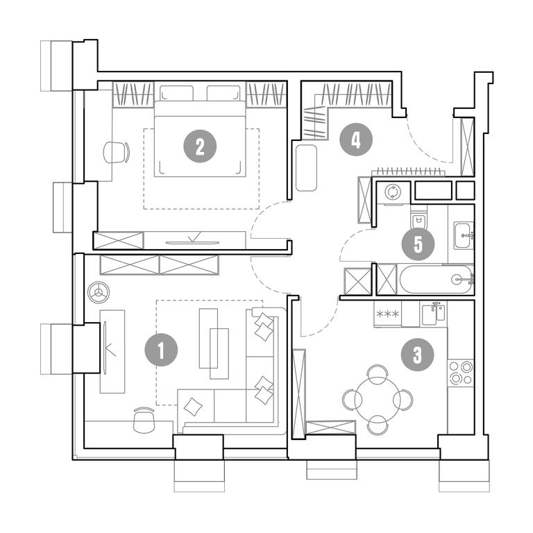 Продажа 1-комн. квартиры, 62,6 м² в ЖК «Мираполис», проспект Мира, 222Ас9, Москва, Россия #2 Продажа 1-комн. квартиры, 62,6 м² в ЖК «Мираполис», проспект Мира, 222Ас9, Москва, Россия #2