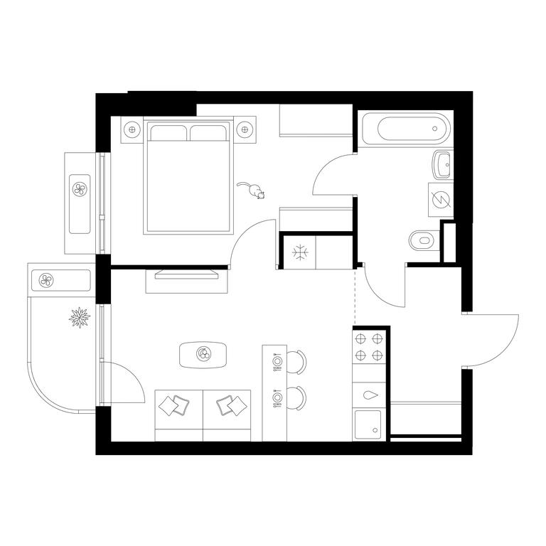 1-BD Apartment Sale, 35.6平方米 at Ilinskie Luga, Zapovednaya Street, 1, posyolok Ilyinskoye-Usovo, Krasnogorsk City District, Moscow Region, Russia #2 1-BD Apartment Sale, 35.6平方米 at Ilinskie Luga, Zapovednaya Street, 1, posyolok Ilyinskoye-Usovo, Krasnogorsk City District, Moscow Region, Russia #2