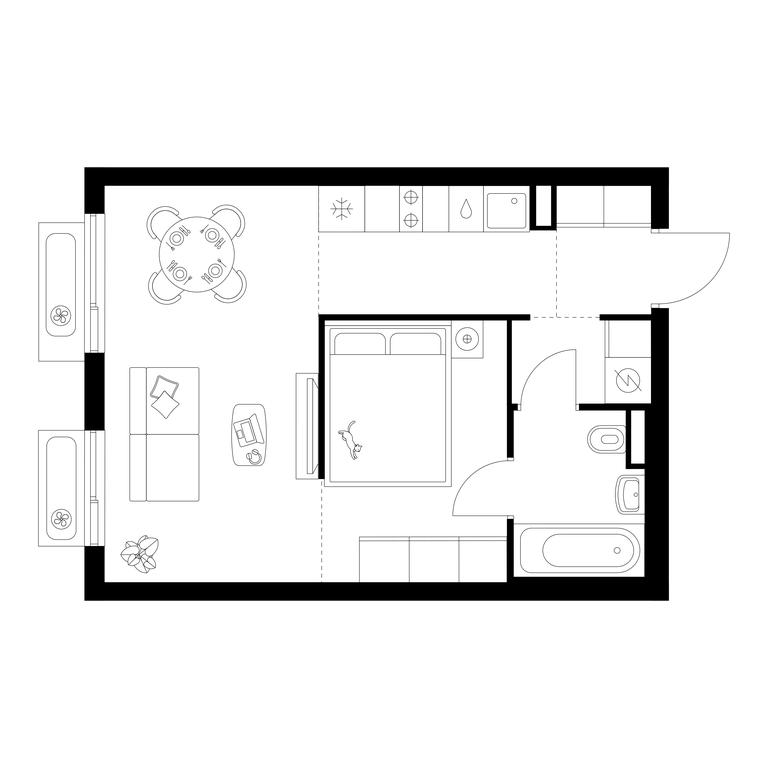 1-BD Apartment Sale, 35 sq. m. at Salarevo Park, Salaryevskaya Street, 8к1, Moskovskiy Settlement, Moscow, Russia #1 1-BD Apartment Sale, 35 sq. m. at Salarevo Park, Salaryevskaya Street, 8к1, Moskovskiy Settlement, Moscow, Russia #1