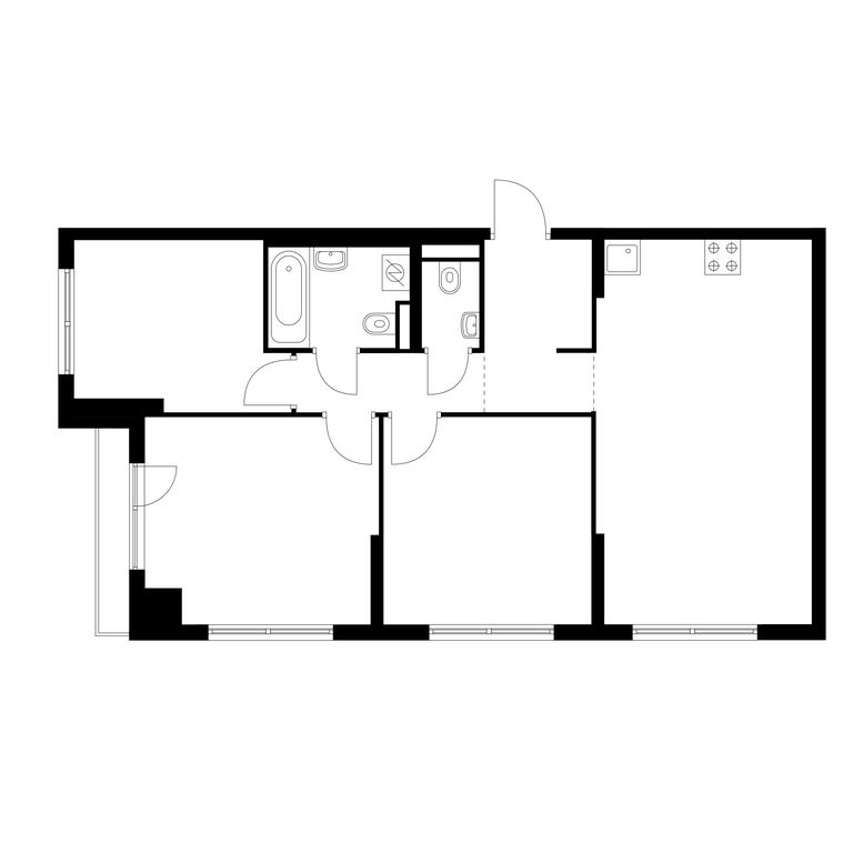 3-BD Apartment Sale, 72.76 sq. m. at Ilinskie Luga, Zapovednaya Street, 1, posyolok Ilyinskoye-Usovo, Krasnogorsk City District, Moscow Region, Russia #1 3-BD Apartment Sale, 72.76 sq. m. at Ilinskie Luga, Zapovednaya Street, 1, posyolok Ilyinskoye-Usovo, Krasnogorsk City District, Moscow Region, Russia #1