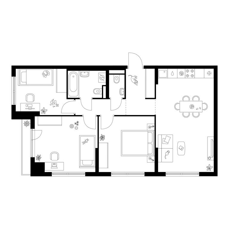 3-BD Apartment Sale, 72.76 sq. m. at Ilinskie Luga, Zapovednaya Street, 1, posyolok Ilyinskoye-Usovo, Krasnogorsk City District, Moscow Region, Russia #2 3-BD Apartment Sale, 72.76 sq. m. at Ilinskie Luga, Zapovednaya Street, 1, posyolok Ilyinskoye-Usovo, Krasnogorsk City District, Moscow Region, Russia #2