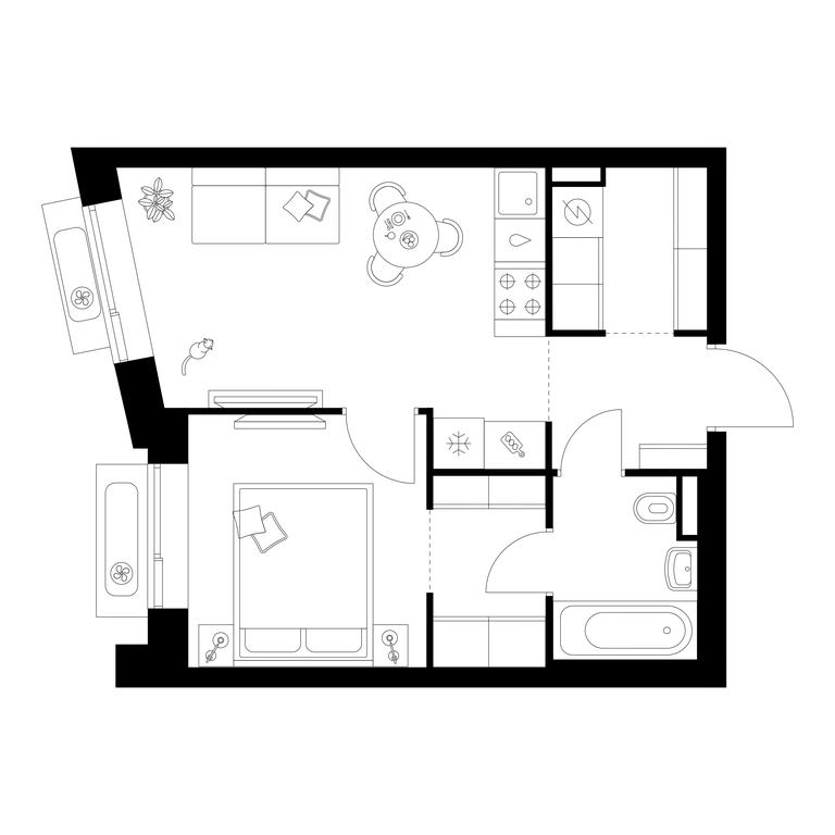 1-BD Apartment Sale, 35.8 sq. m. at Salarevo Park, Salaryevskaya Street, 8к1, Moskovskiy Settlement, Moscow, Russia #1 1-BD Apartment Sale, 35.8 sq. m. at Salarevo Park, Salaryevskaya Street, 8к1, Moskovskiy Settlement, Moscow, Russia #1