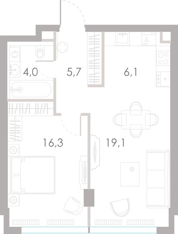 Продажа 1-комн. квартиры, 51,2 м² в ЖК «Ривер Парк Тауэрс (River Park Towers)», Кутузовский проезд, 16с1, Москва, Россия #1