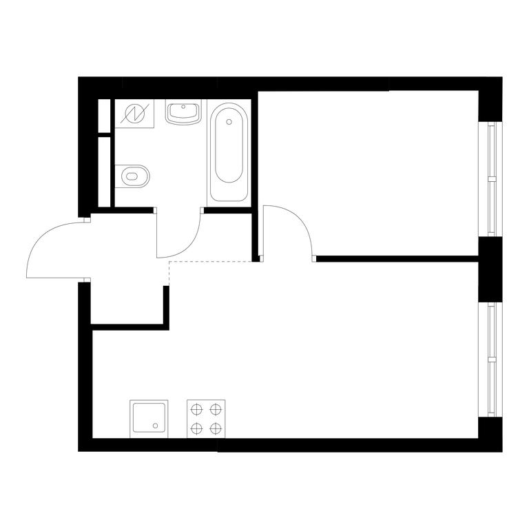 1-BD Apartment Sale, 31.63 sq. m. at Ilinskie Luga, Zapovednaya Street, 1, posyolok Ilyinskoye-Usovo, Krasnogorsk City District, Moscow Region, Russia #1 1-BD Apartment Sale, 31.63 sq. m. at Ilinskie Luga, Zapovednaya Street, 1, posyolok Ilyinskoye-Usovo, Krasnogorsk City District, Moscow Region, Russia #1