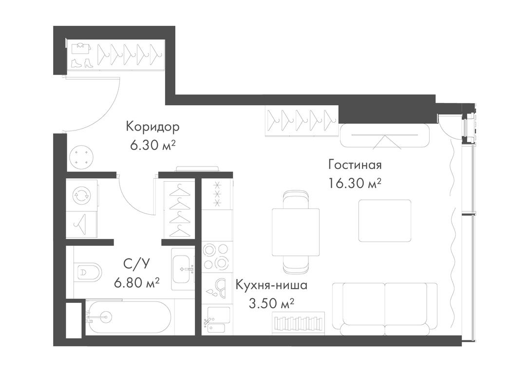 Apartment Sale, 32.9 sq. m. at Slava, Leningradskiy Avenue, 8с10, Moscow, Russia #1 Apartment Sale, 32.9 sq. m. at Slava, Leningradskiy Avenue, 8с10, Moscow, Russia #1