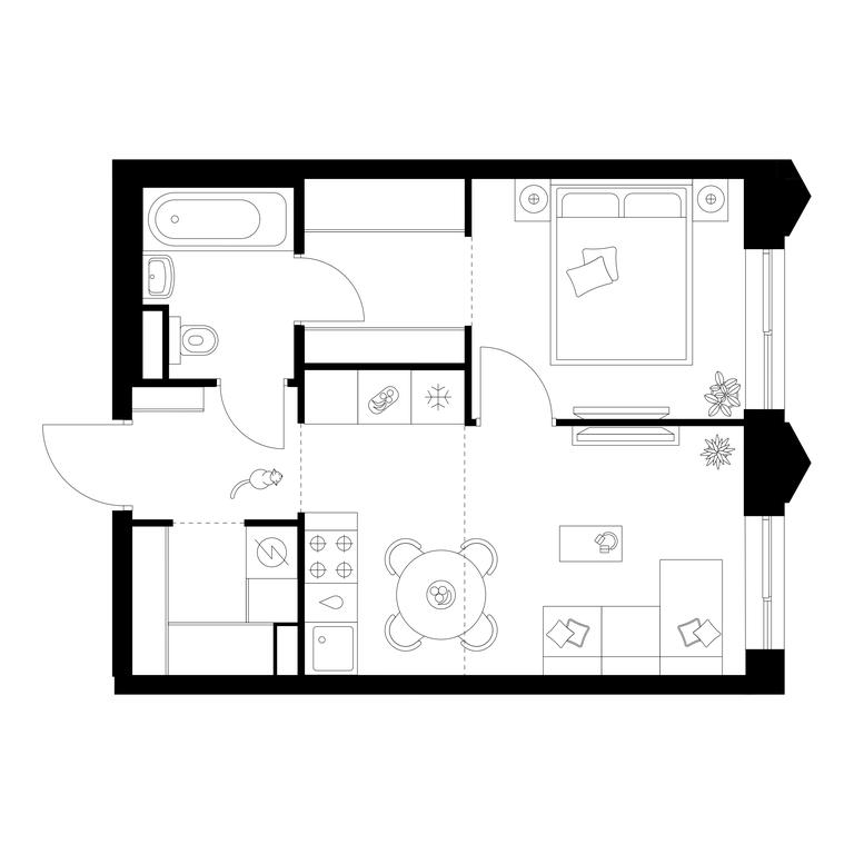 1-BD Apartment Sale, 36.3 sq. m. at Matveevskiy Park, Ochakovskoye Highway, вл3с11, Moscow, Russia #1 1-BD Apartment Sale, 36.3 sq. m. at Matveevskiy Park, Ochakovskoye Highway, вл3с11, Moscow, Russia #1