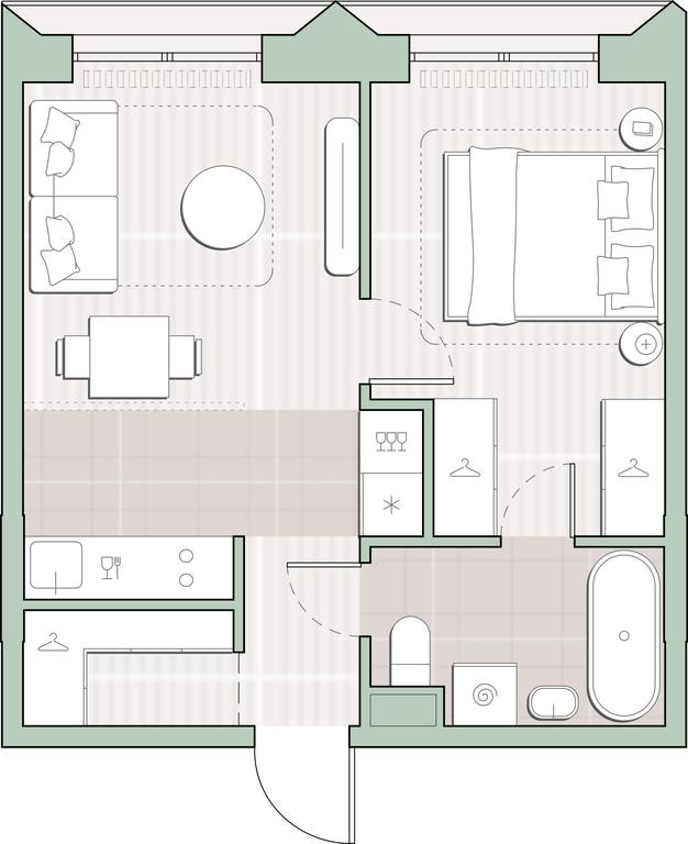 1-BD Apartment Sale, 35.8 sq. m. at Sreda na Lobachevskogo, Ochakovskoye Highway, Moscow, Russia #1