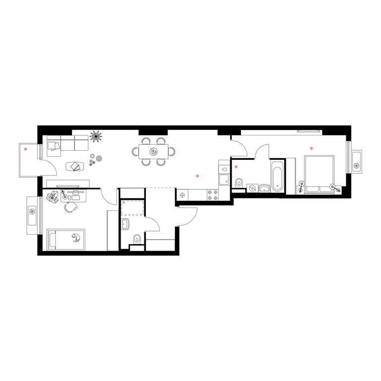 2-BD Apartment Sale, 69.4 sq. m. at Belaya Dacha Park, mikrorayon Parkovy, 1, Kotelniki, Moscow Region, Russia #1 2-BD Apartment Sale, 69.4 sq. m. at Belaya Dacha Park, mikrorayon Parkovy, 1, Kotelniki, Moscow Region, Russia #1