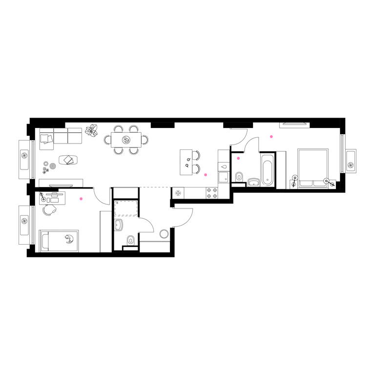 2-BD Apartment Sale, 70.7 sq. m. at Belaya Dacha Park, mikrorayon Parkovy, 1, Kotelniki, Moscow Region, Russia #1 2-BD Apartment Sale, 70.7 sq. m. at Belaya Dacha Park, mikrorayon Parkovy, 1, Kotelniki, Moscow Region, Russia #1