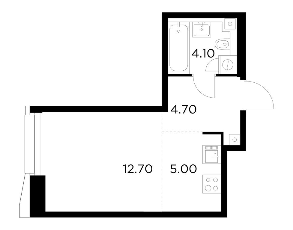 Продажа квартиры, 26,4 м² в ЖК «Инджой (Injoy)», улица Адмирала Макарова, 2с1, Москва, Россия #1 Продажа квартиры, 26,4 м² в ЖК «Инджой (Injoy)», улица Адмирала Макарова, 2с1, Москва, Россия #1