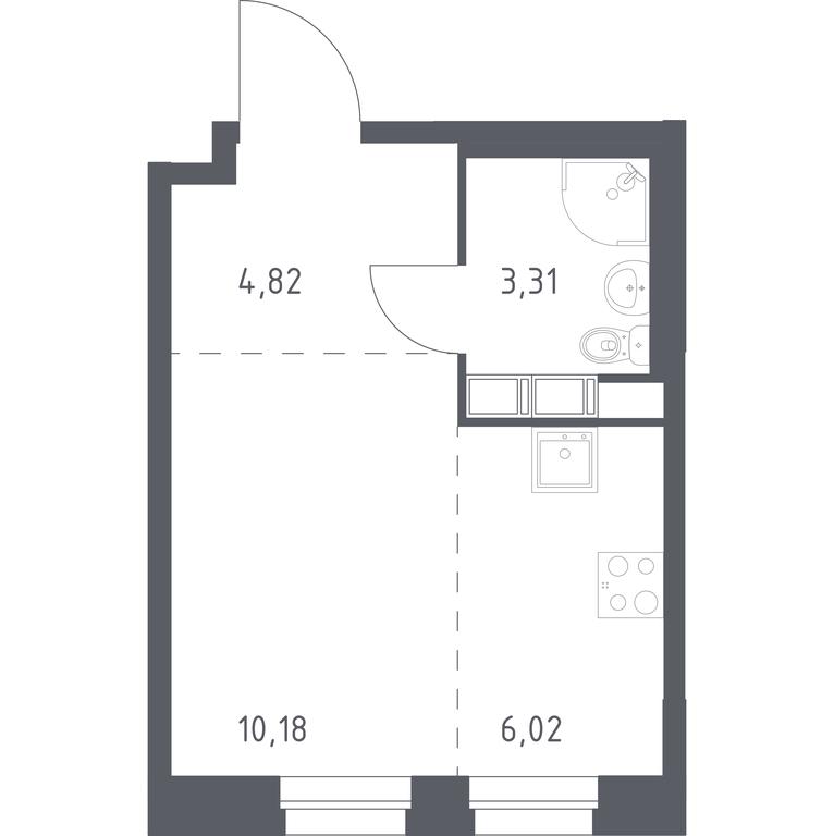 Apartment Sale, 24.33平方米 at Eko Bunino, prospekt Kuprina, 34к1, Sosenskoye Settlement, Moscow, Russia #1 Apartment Sale, 24.33平方米 at Eko Bunino, prospekt Kuprina, 34к1, Sosenskoye Settlement, Moscow, Russia #1