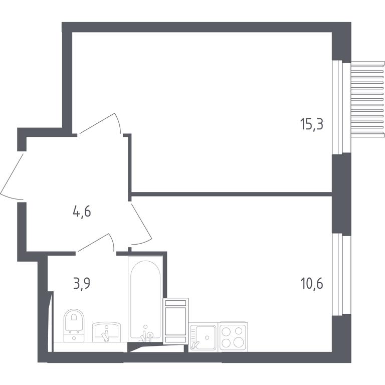 Apartment Sale, 34 sq. m. at Mytishchi Park, Silikatnaya ulitsa, 41к3, Mytischi, Moscow Region, Russia #1 Apartment Sale, 34 sq. m. at Mytishchi Park, Silikatnaya ulitsa, 41к3, Mytischi, Moscow Region, Russia #1