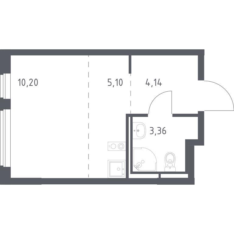 Apartment Sale, 22.8平方米 at Mytishchi Park, Silikatnaya ulitsa, 41к3, Mytischi, Moscow Region, Russia #1 Apartment Sale, 22.8平方米 at Mytishchi Park, Silikatnaya ulitsa, 41к3, Mytischi, Moscow Region, Russia #1