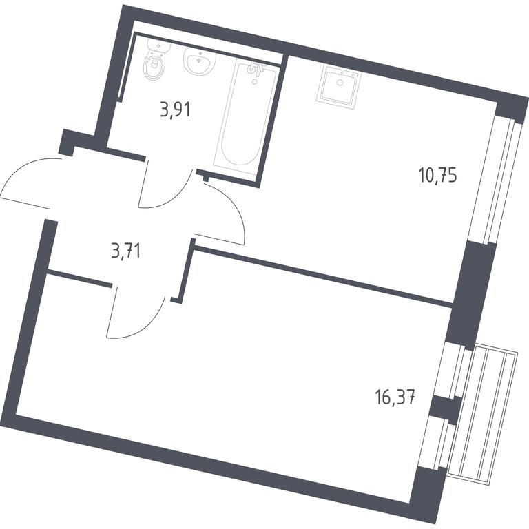 Apartment Sale, 34.74平方米 at Rublevskiy Kvartal, Laykovo Green Quarter, zhiloy kompleks Gorod-sobytiye Laykovo, selo Laykovo, Odintsovskiy City District, Moscow Region, Russia #1 Apartment Sale, 34.74平方米 at Rublevskiy Kvartal, Laykovo Green Quarter, zhiloy kompleks Gorod-sobytiye Laykovo, selo Laykovo, Odintsovskiy City District, Moscow Region, Russia #1
