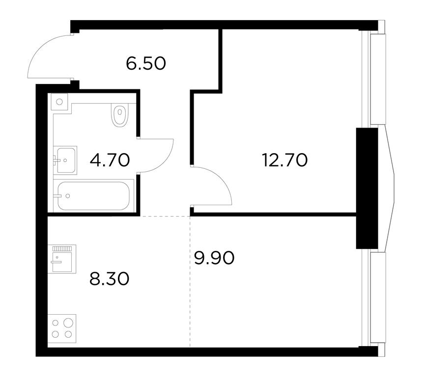 Продажа 1-комн. квартиры, 42,1 м² в ЖК «Инджой (Injoy)», улица Адмирала Макарова, 2с1, Москва, Россия #1 Продажа 1-комн. квартиры, 42,1 м² в ЖК «Инджой (Injoy)», улица Адмирала Макарова, 2с1, Москва, Россия #1