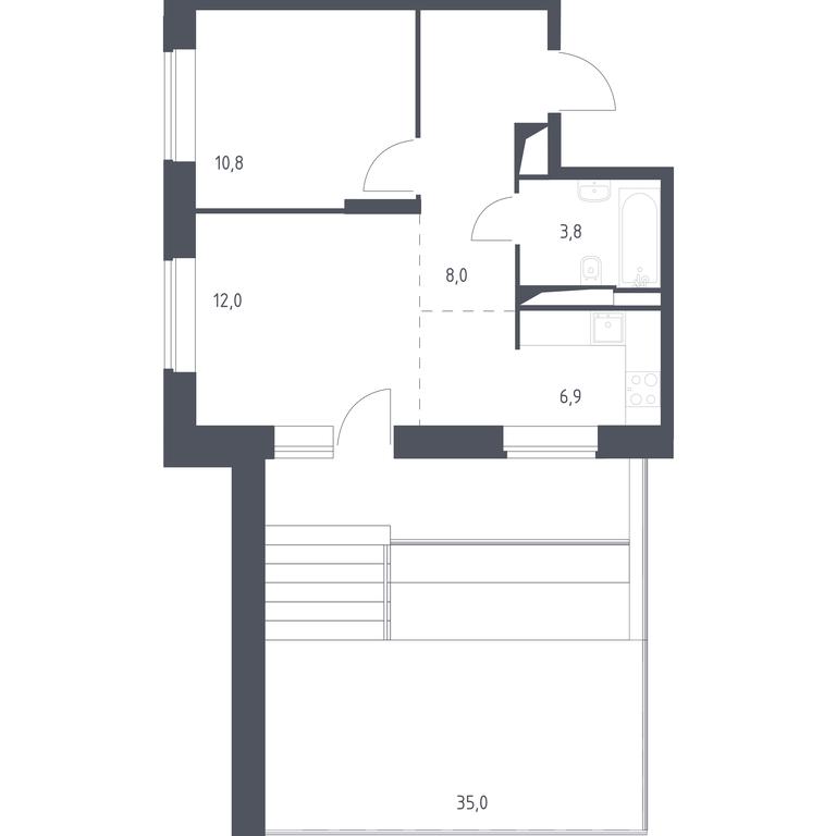 Apartment Sale, 51.91平方米 at Vereiskaya 41, Vereyskaya Street, 41, Moscow, Russia #1 Apartment Sale, 51.91平方米 at Vereiskaya 41, Vereyskaya Street, 41, Moscow, Russia #1