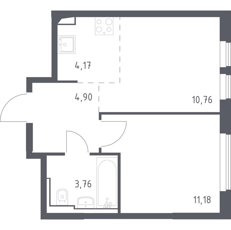 Apartment Sale, 34.77平方米 at Ostafevo, Ostafyevskoe Highway, 12к1, Ryazanovskoe Settlement, Moscow, Russia #1 Apartment Sale, 34.77平方米 at Ostafevo, Ostafyevskoe Highway, 12к1, Ryazanovskoe Settlement, Moscow, Russia #1