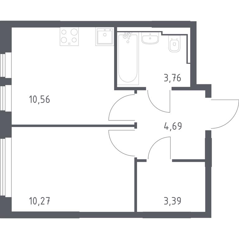 Apartment Sale, 32.67平方米 at Ostafevo, Ostafyevskoe Highway, 12к1, Ryazanovskoe Settlement, Moscow, Russia #1 Apartment Sale, 32.67平方米 at Ostafevo, Ostafyevskoe Highway, 12к1, Ryazanovskoe Settlement, Moscow, Russia #1