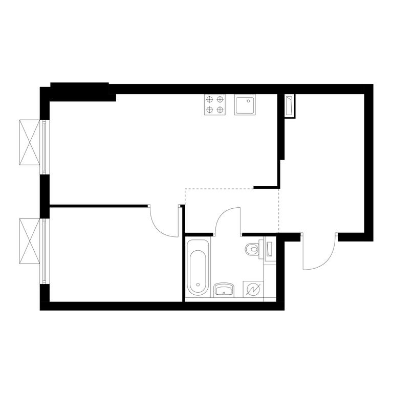 1-BD Apartment Sale, 41.6 sq. m. at Vostochnoe Butovo, Krymskaya Street, 13, rabochiy posyolok Bobrovo, Leninskiy City District, Moscow Region, Russia #1 1-BD Apartment Sale, 41.6 sq. m. at Vostochnoe Butovo, Krymskaya Street, 13, rabochiy posyolok Bobrovo, Leninskiy City District, Moscow Region, Russia #1