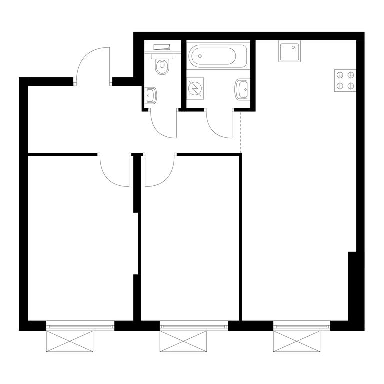 Продажа 2-комн. квартиры, 57,5 м² в ЖК «Восточное Бутово», Крымская улица, 13, рабочий посёлок Боброво, Ленинский городской округ, Московская область, Россия #1 Продажа 2-комн. квартиры, 57,5 м² в ЖК «Восточное Бутово», Крымская улица, 13, рабочий посёлок Боброво, Ленинский городской округ, Московская область, Россия #1