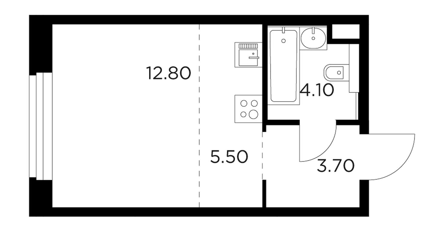 Apartment Sale, 26.1平方米 at Belyi Grad, Tsentralnaya Street, 1, Mytischi, Moscow Region, Russia #1 Apartment Sale, 26.1平方米 at Belyi Grad, Tsentralnaya Street, 1, Mytischi, Moscow Region, Russia #1