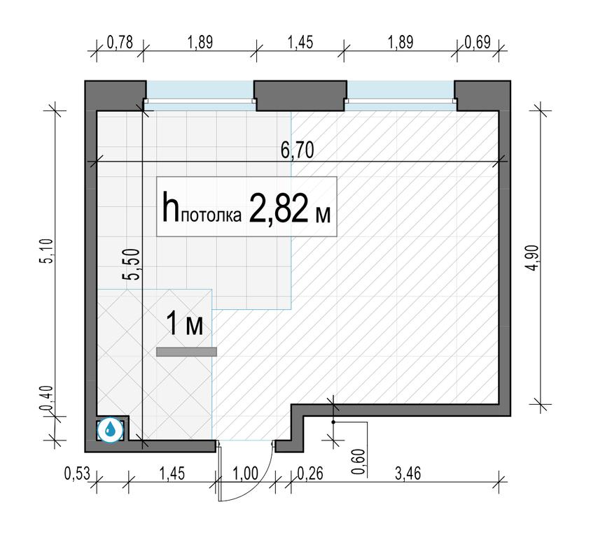 1-BD Apartment Sale, 33.3 sq. m. at Belyi Grad, Tsentralnaya Street, 1, Mytischi, Moscow Region, Russia #2 1-BD Apartment Sale, 33.3 sq. m. at Belyi Grad, Tsentralnaya Street, 1, Mytischi, Moscow Region, Russia #2