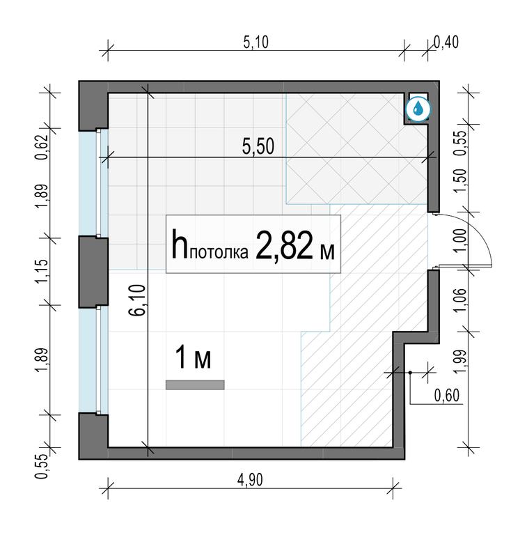 1-BD Apartment Sale, 31.1平方米 at Belyi Grad, Tsentralnaya Street, 1, Mytischi, Moscow Region, Russia #2