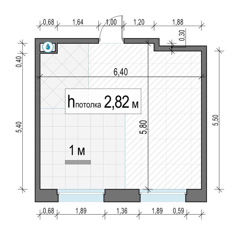 1-BD Apartment Sale, 35.1平方米 at Belyi Grad, Tsentralnaya Street, 1, Mytischi, Moscow Region, Russia #2 1-BD Apartment Sale, 35.1平方米 at Belyi Grad, Tsentralnaya Street, 1, Mytischi, Moscow Region, Russia #2