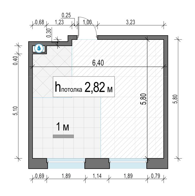 1-BD Apartment Sale, 35.1 sq. m. at Belyi Grad, Tsentralnaya Street, 1, Mytischi, Moscow Region, Russia #2 1-BD Apartment Sale, 35.1 sq. m. at Belyi Grad, Tsentralnaya Street, 1, Mytischi, Moscow Region, Russia #2