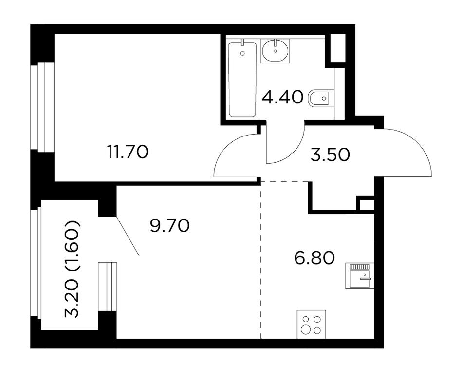 1-BD Apartment Sale, 37.7平方米 at Belyi Grad, Tsentralnaya Street, 1, Mytischi, Moscow Region, Russia #1 1-BD Apartment Sale, 37.7平方米 at Belyi Grad, Tsentralnaya Street, 1, Mytischi, Moscow Region, Russia #1