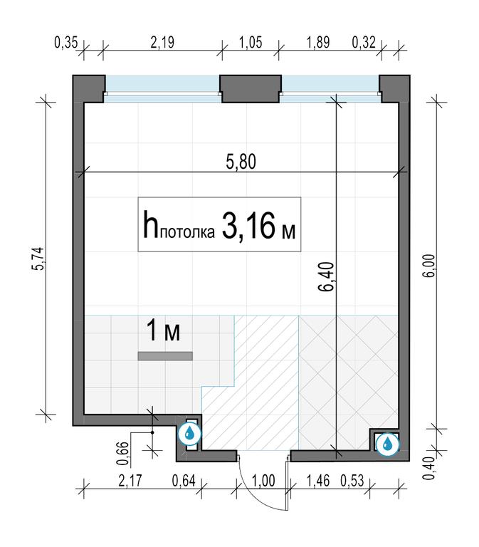 1-BD Apartment Sale, 34.7 sq. m. at Belyi Grad, Tsentralnaya Street, 1, Mytischi, Moscow Region, Russia #2