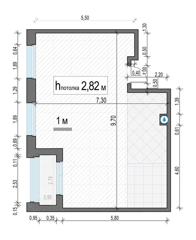 2-BD Apartment Sale, 58.6平方米 at Belyi Grad, Tsentralnaya Street, 1, Mytischi, Moscow Region, Russia #2