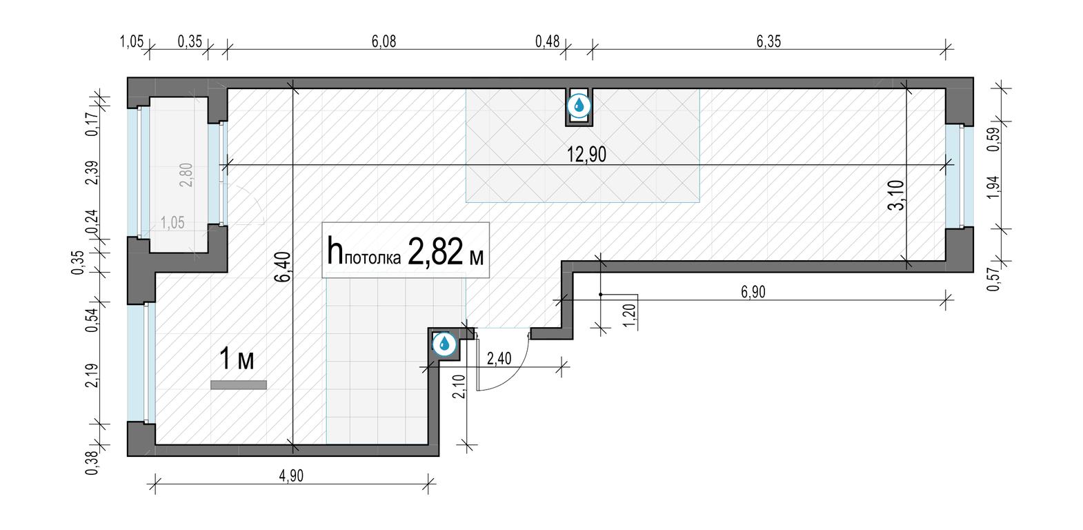 2-BD Apartment Sale, 58.7 sq. m. at Belyi Grad, Tsentralnaya Street, 1, Mytischi, Moscow Region, Russia #2
