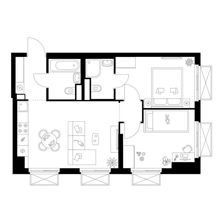 Продажа 2-комн. квартиры, 51,5 м² в ЖК «Иртышский Квартал», 2-й Иртышский проезд, Москва, Россия #1 Продажа 2-комн. квартиры, 51,5 м² в ЖК «Иртышский Квартал», 2-й Иртышский проезд, Москва, Россия #1