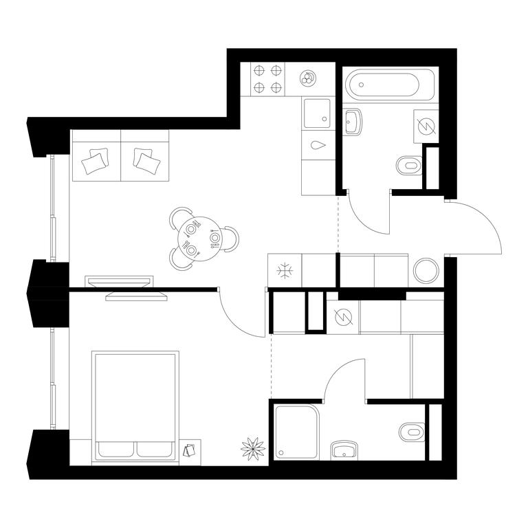 1-BD Apartment Sale, 40.2 sq. m. at Matveevskiy Park, Ochakovskoye Highway, вл3с11, Moscow, Russia #1 1-BD Apartment Sale, 40.2 sq. m. at Matveevskiy Park, Ochakovskoye Highway, вл3с11, Moscow, Russia #1