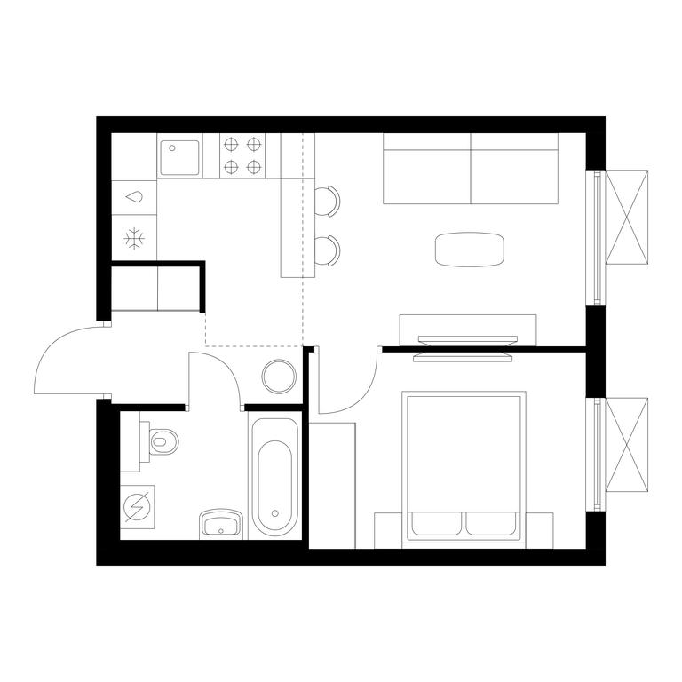1-BD Apartment Sale, 32.5平方米 at Nikolskie Luga, Varshavskoye Highway, вл266с1, Moscow, Russia #1 1-BD Apartment Sale, 32.5平方米 at Nikolskie Luga, Varshavskoye Highway, вл266с1, Moscow, Russia #1