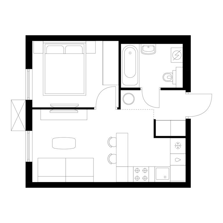 1-BD Apartment Sale, 30.9 sq. m. at Nikolskie Luga, Varshavskoye Highway, вл266с1, Moscow, Russia #1 1-BD Apartment Sale, 30.9 sq. m. at Nikolskie Luga, Varshavskoye Highway, вл266с1, Moscow, Russia #1
