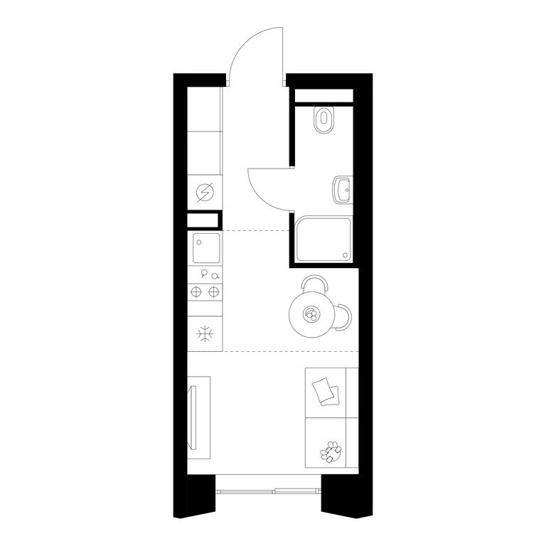Apartment Sale, 18.2 sq. m. at Matveevskiy Park, Ochakovskoye Highway, вл3с11, Moscow, Russia #1