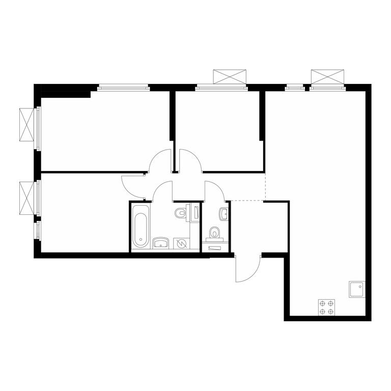 Продажа 3-комн. квартиры, 72,3 м² в ЖК «Митинский лес», Муравская улица, 44А, Москва, Россия #1 Продажа 3-комн. квартиры, 72,3 м² в ЖК «Митинский лес», Муравская улица, 44А, Москва, Россия #1