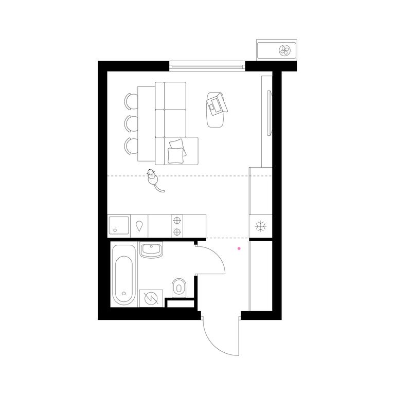 Apartment Sale, 25.3 sq. m. at Belaya Dacha Park, mikrorayon Parkovy, 1, Kotelniki, Moscow Region, Russia #1